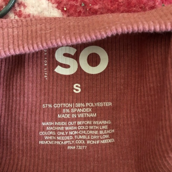 SO small essentials ribbed camisole Small blush pink - Picture 5 of 5